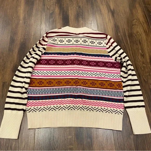 Nordic pattern pull over sweater size medium - Picture 5 of 8